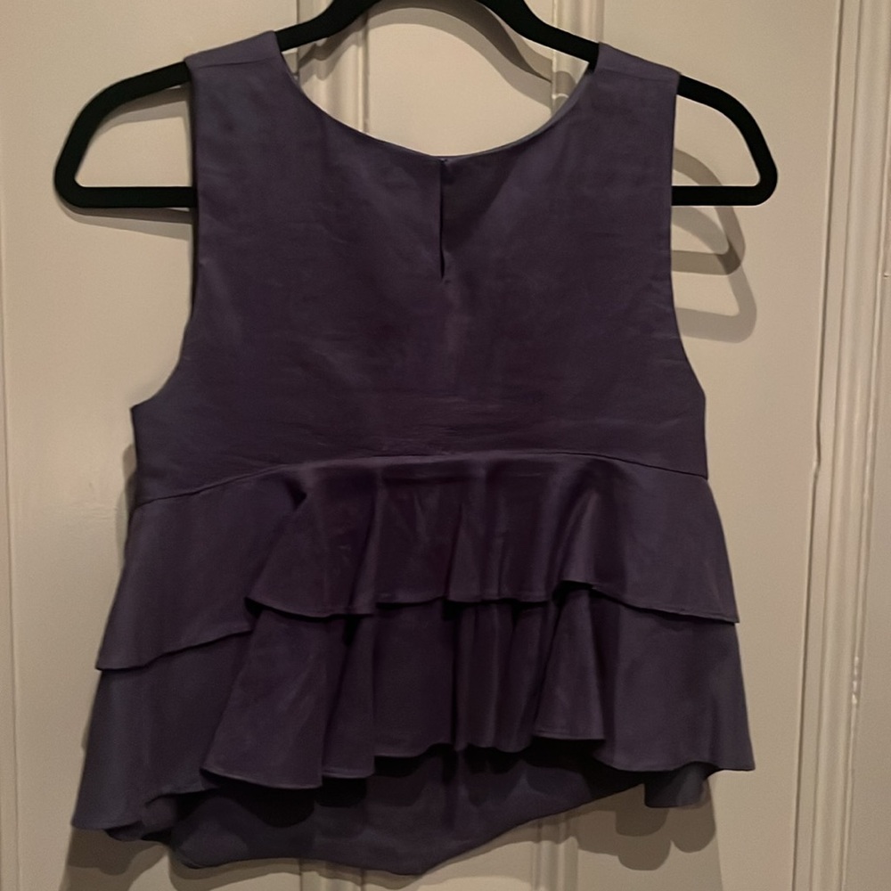 CLUB MONACO Ruffled back Crop Top - Picture 2 of 3